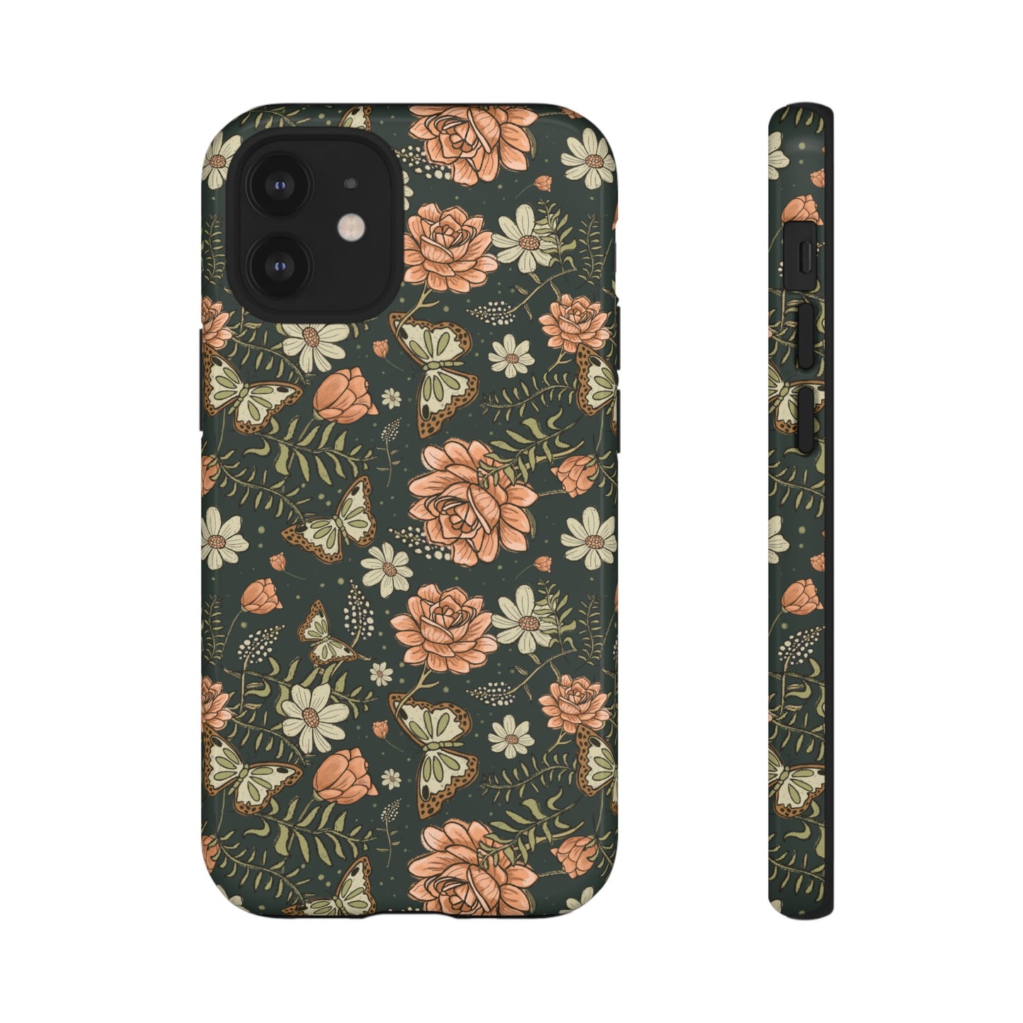 Vintage Rose hand drawn design for phone tough case