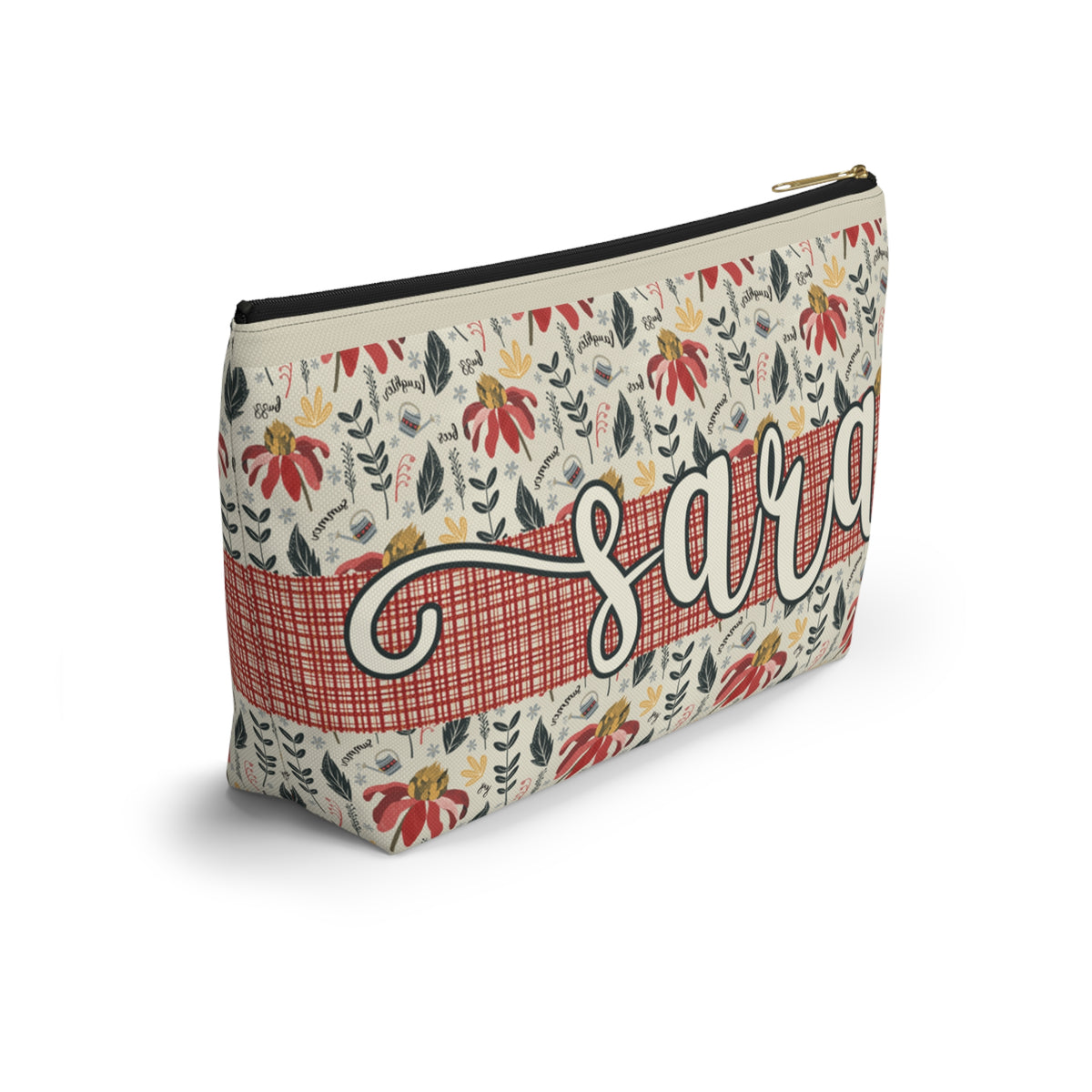 Personalised Handy Bag - Custom artwork Summer Daze Collection - Zip closure storage pouch