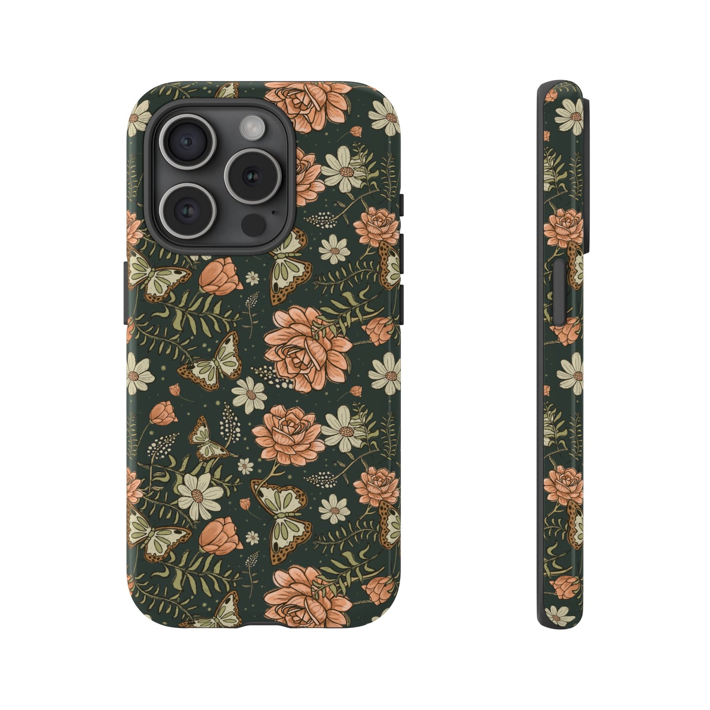 Vintage Rose hand drawn design for phone tough case