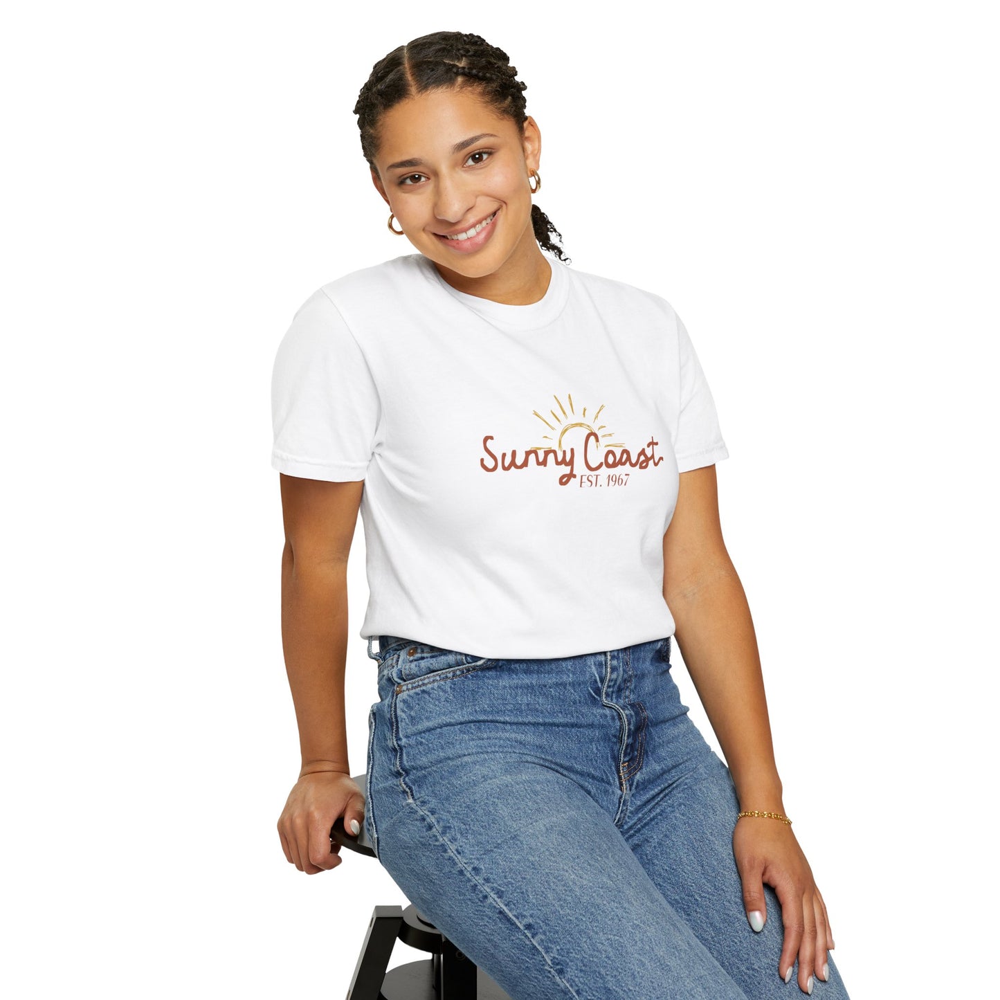 Sunshine Coast Queensland Souvenir T Shirt - C1717 Hand Drawn Design