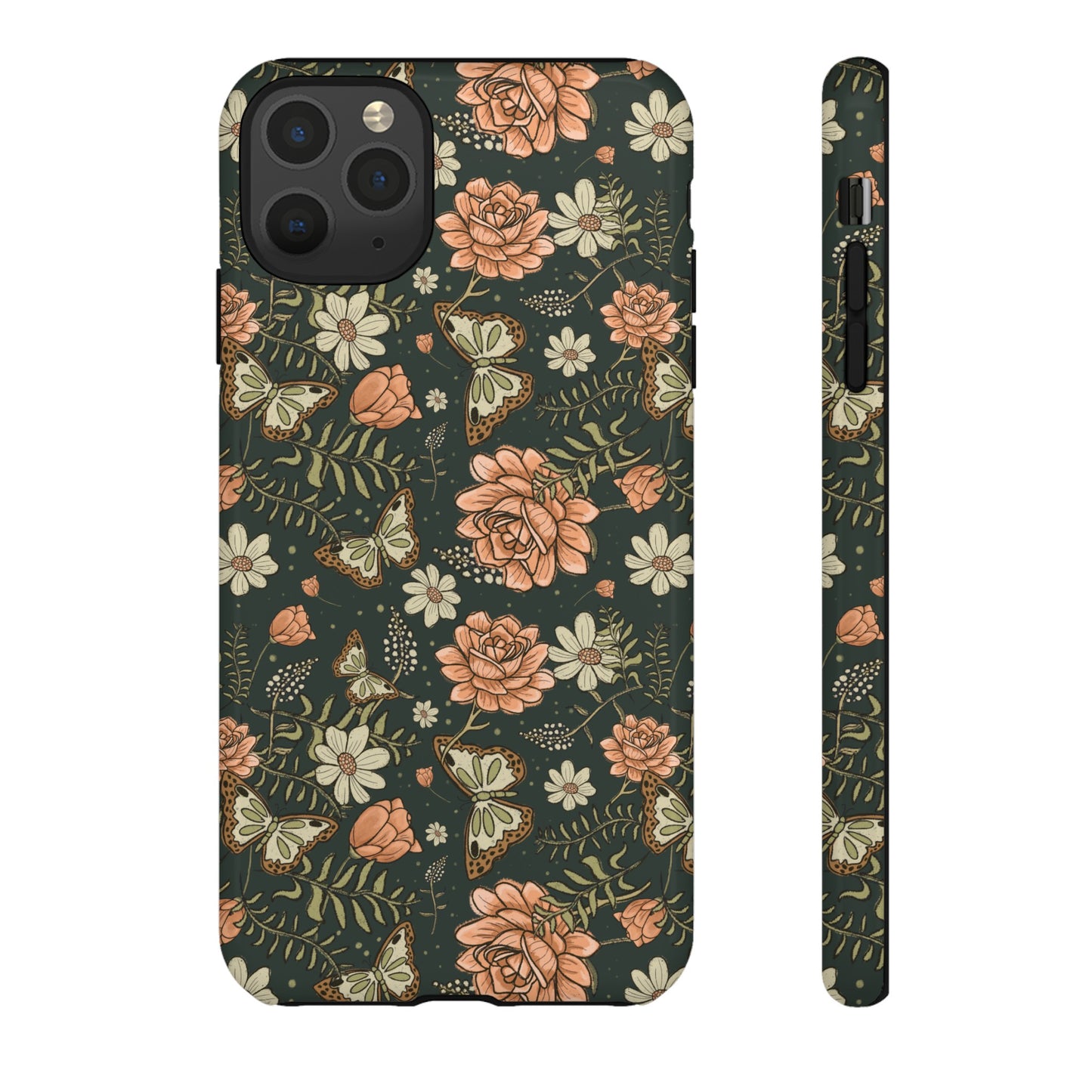 Vintage Rose hand drawn design for phone tough case