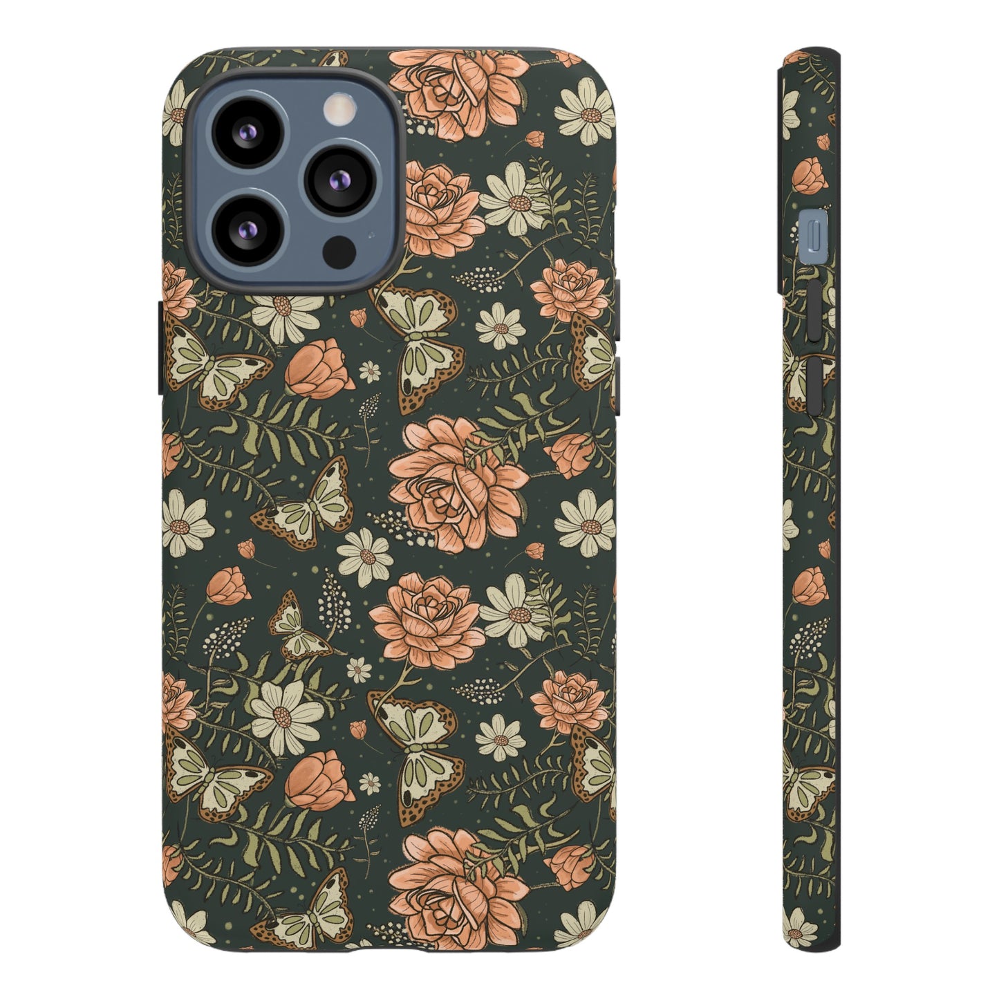 Vintage Rose hand drawn design for phone tough case