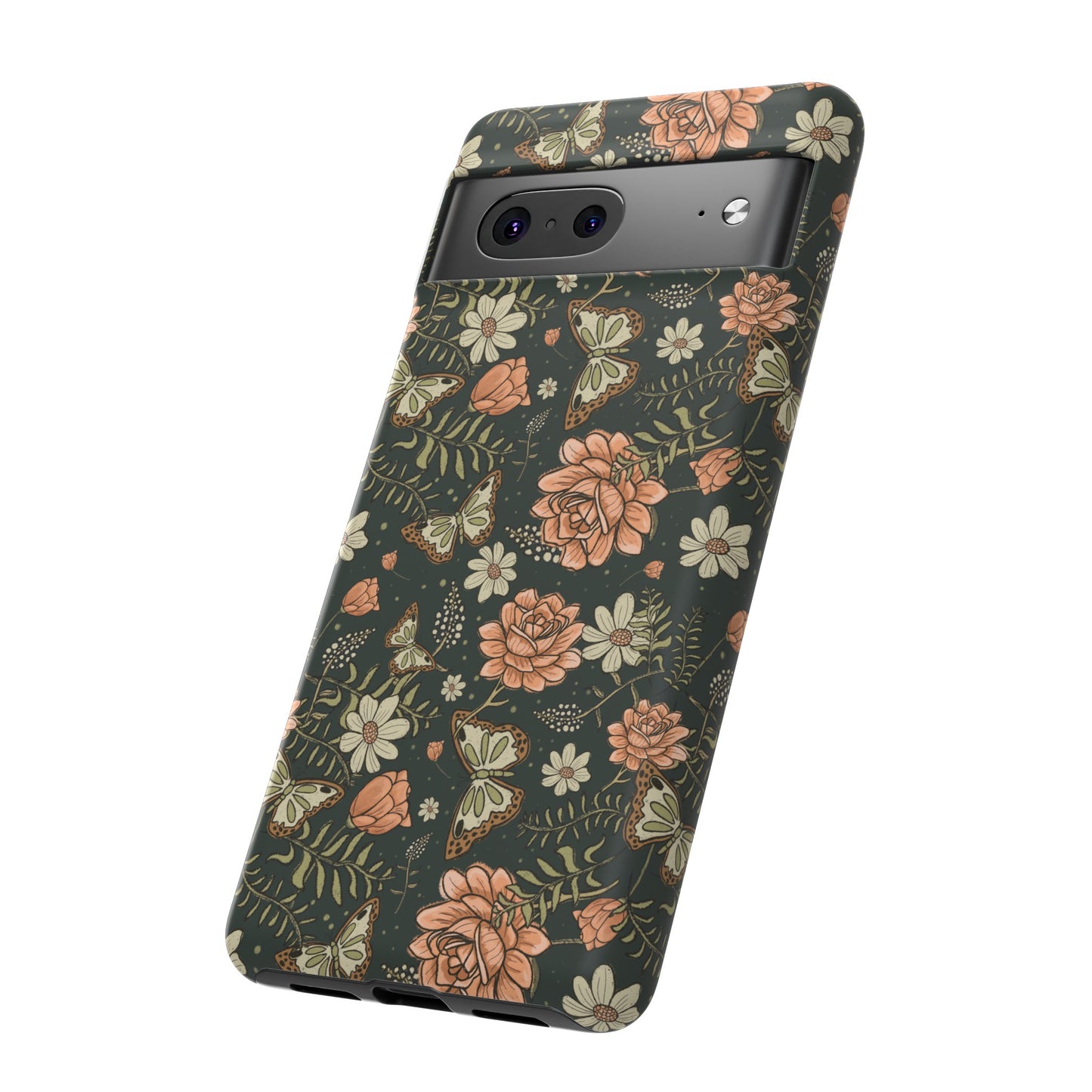 Vintage Rose hand drawn design for phone tough case
