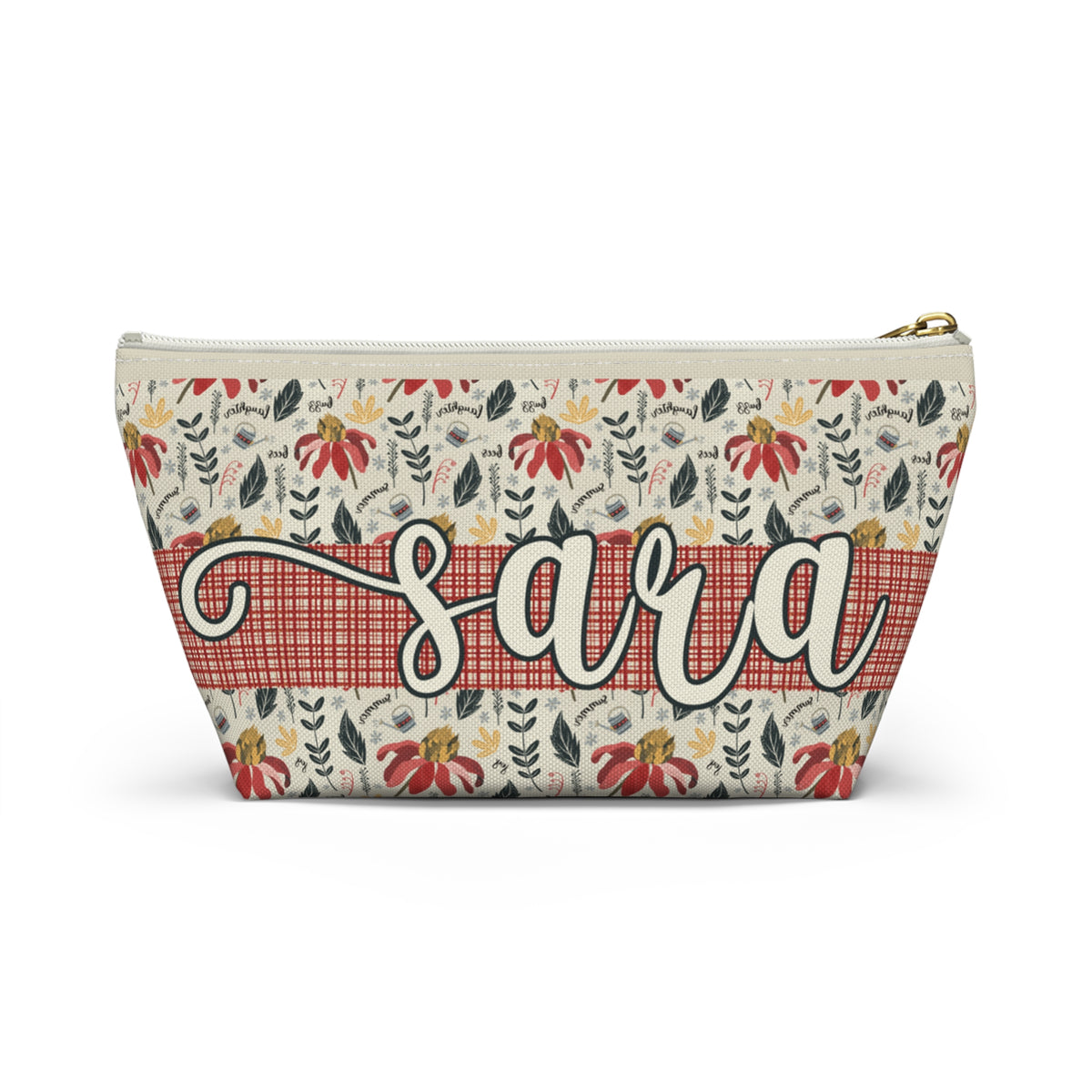 Personalised Handy Bag - Custom artwork Summer Daze Collection - Zip closure storage pouch