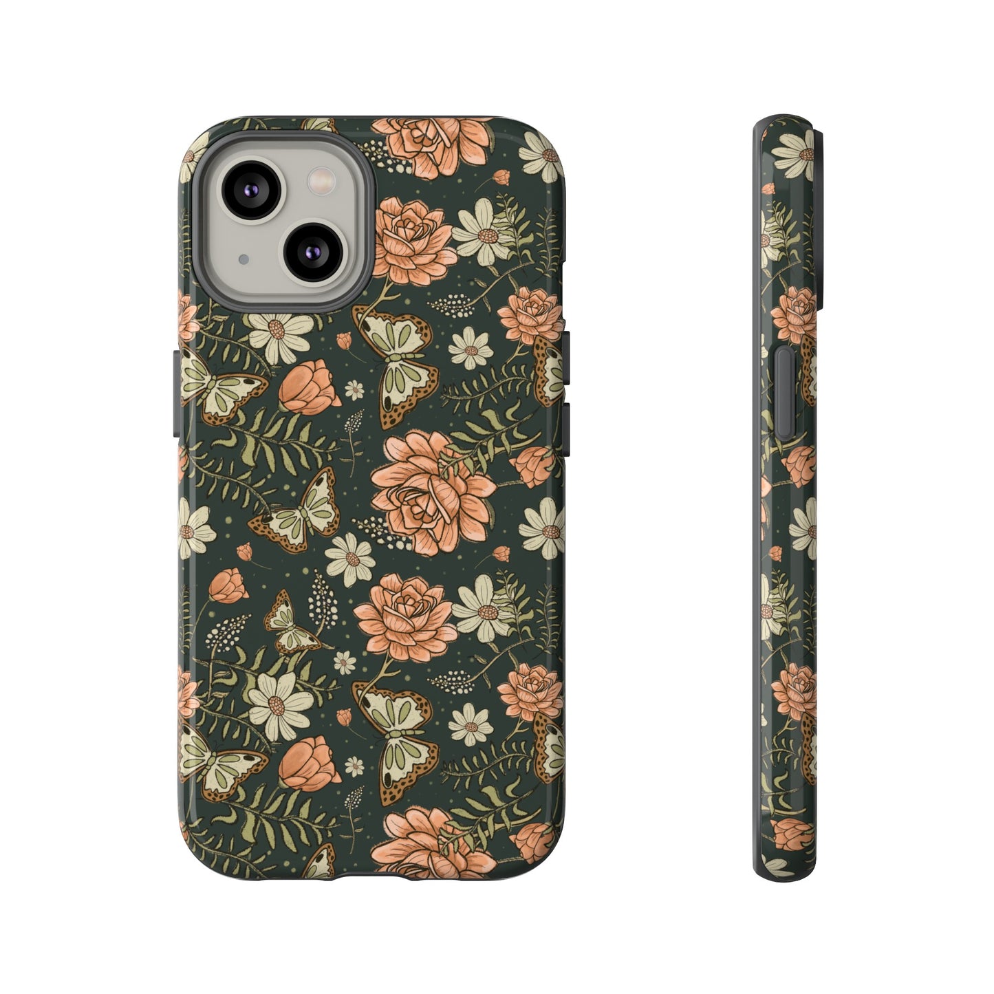 Vintage Rose hand drawn design for phone tough case
