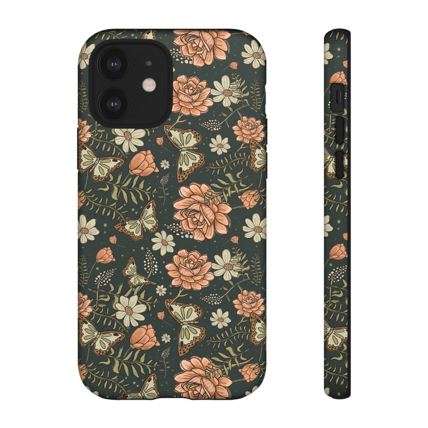 Vintage Rose hand drawn design for phone tough case
