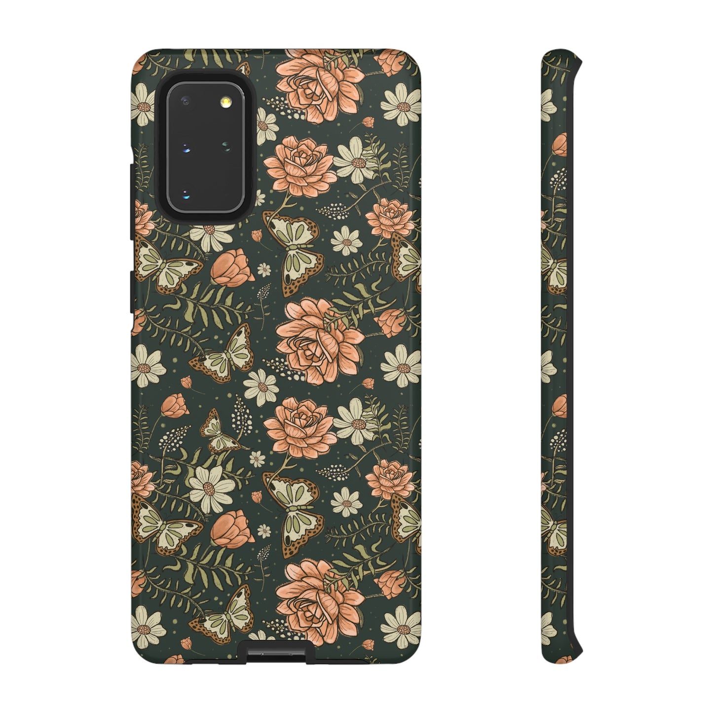 Vintage Rose hand drawn design for phone tough case
