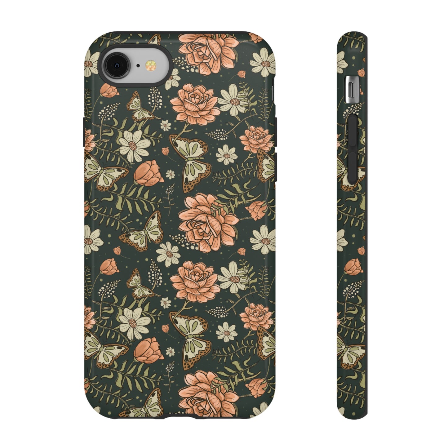 Vintage Rose hand drawn design for phone tough case