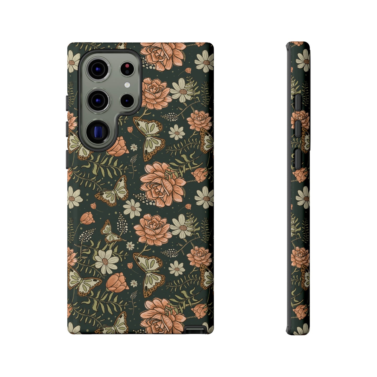 Vintage Rose hand drawn design for phone tough case