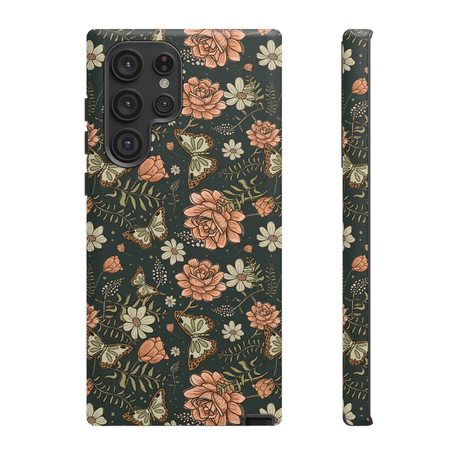 Vintage Rose hand drawn design for phone tough case