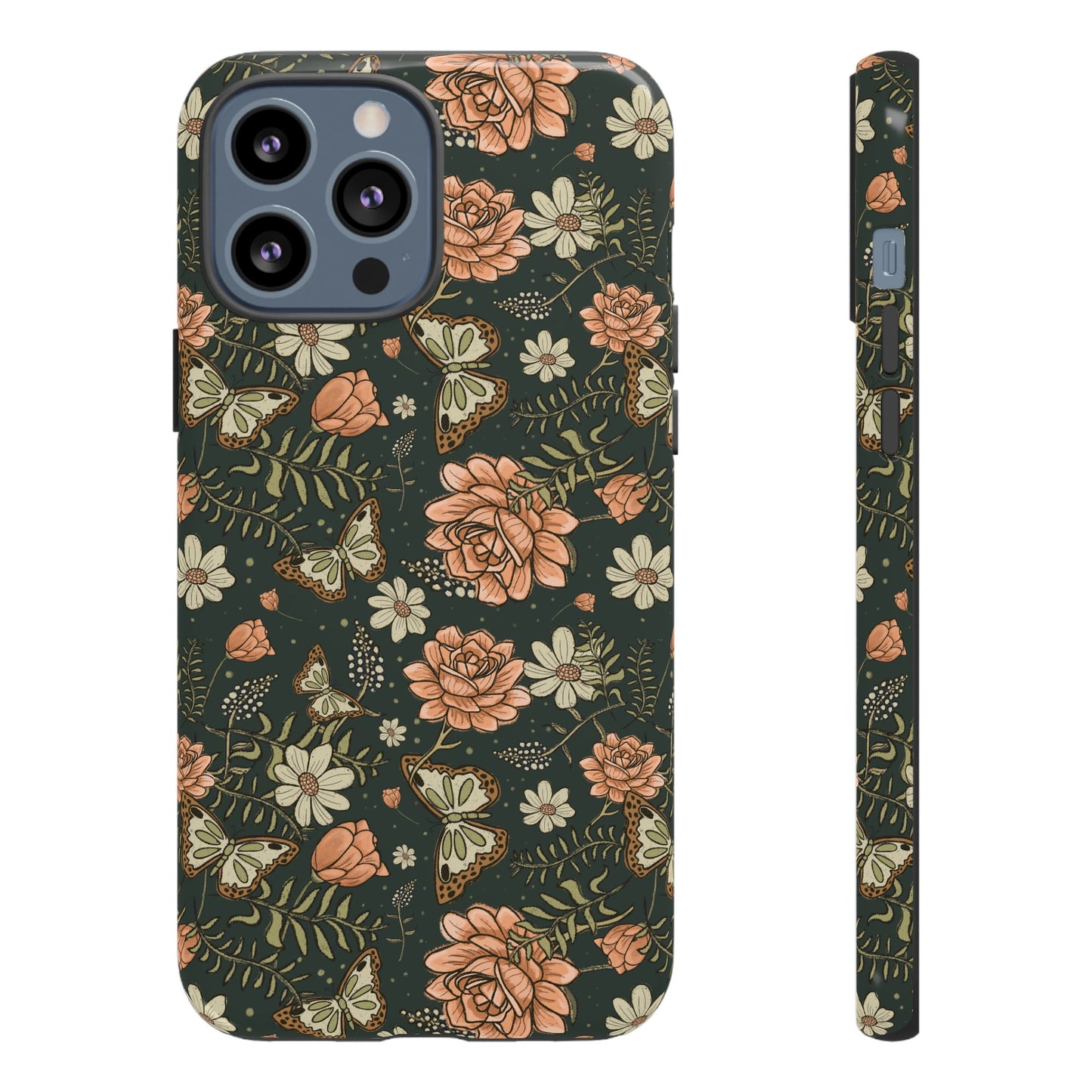 Vintage Rose hand drawn design for phone tough case