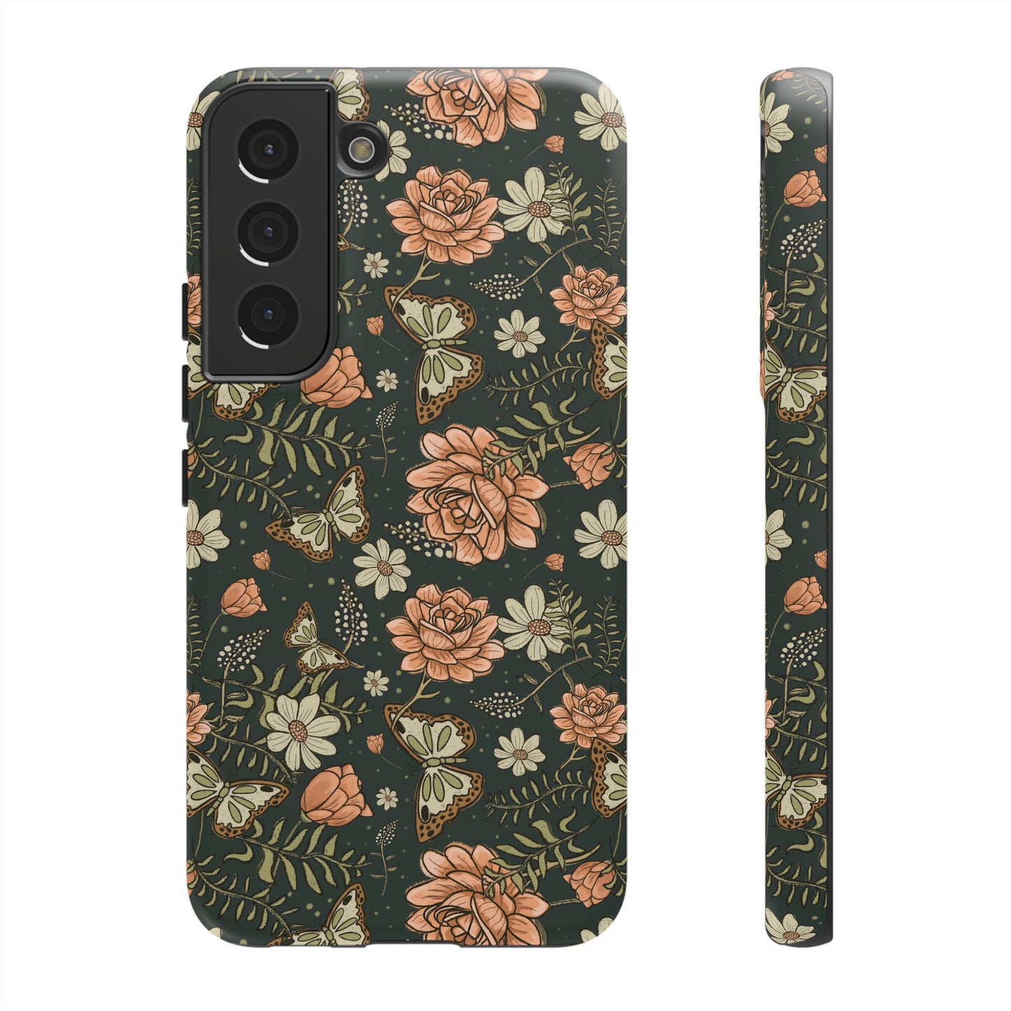 Vintage Rose hand drawn design for phone tough case