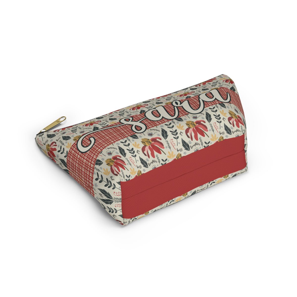 Personalised Handy Bag - Custom artwork Summer Daze Collection - Zip closure storage pouch