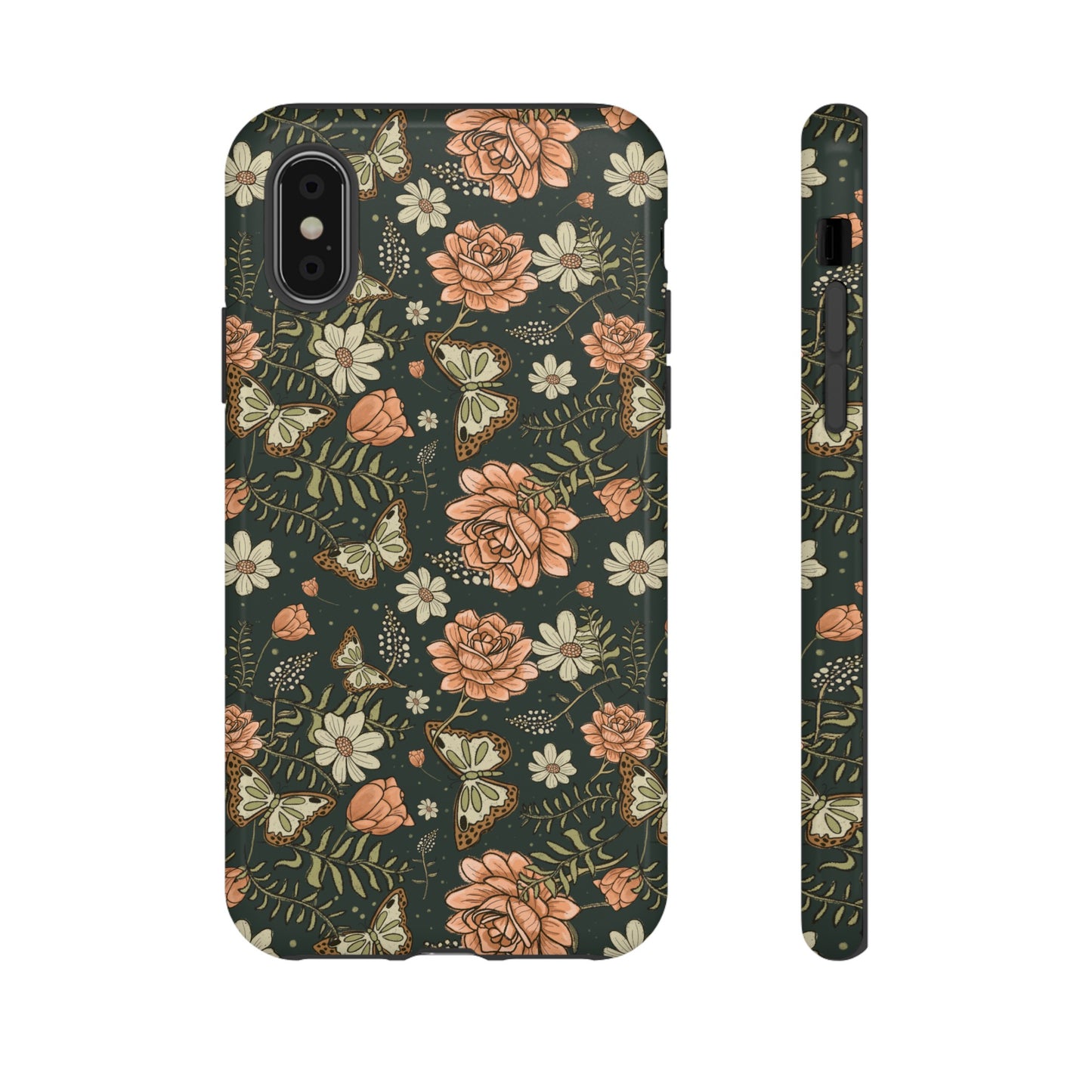 Vintage Rose hand drawn design for phone tough case