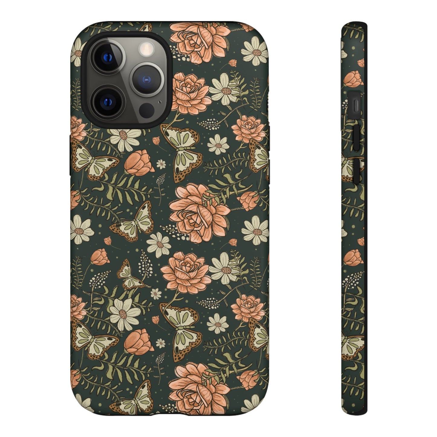 Vintage Rose hand drawn design for phone tough case