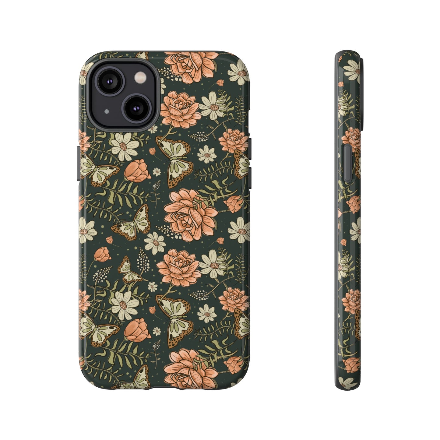 Vintage Rose hand drawn design for phone tough case