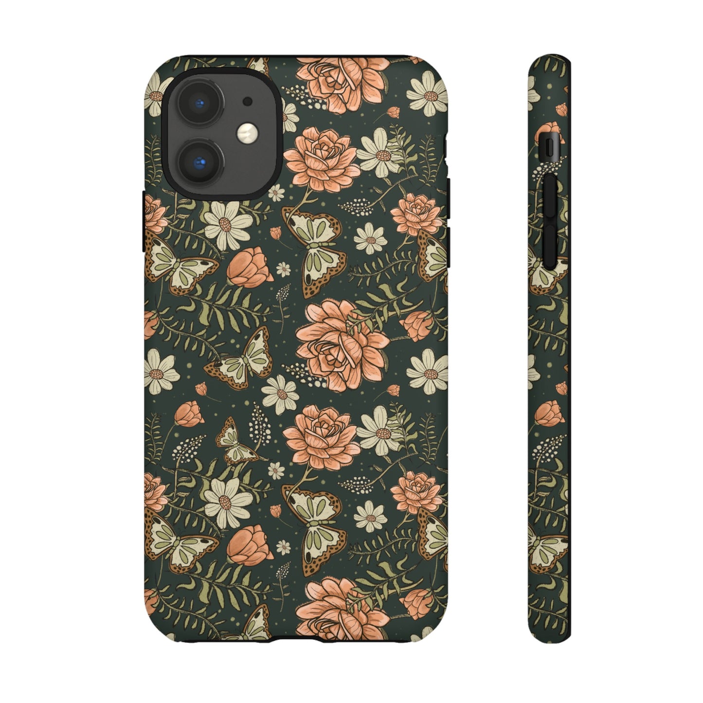 Vintage Rose hand drawn design for phone tough case