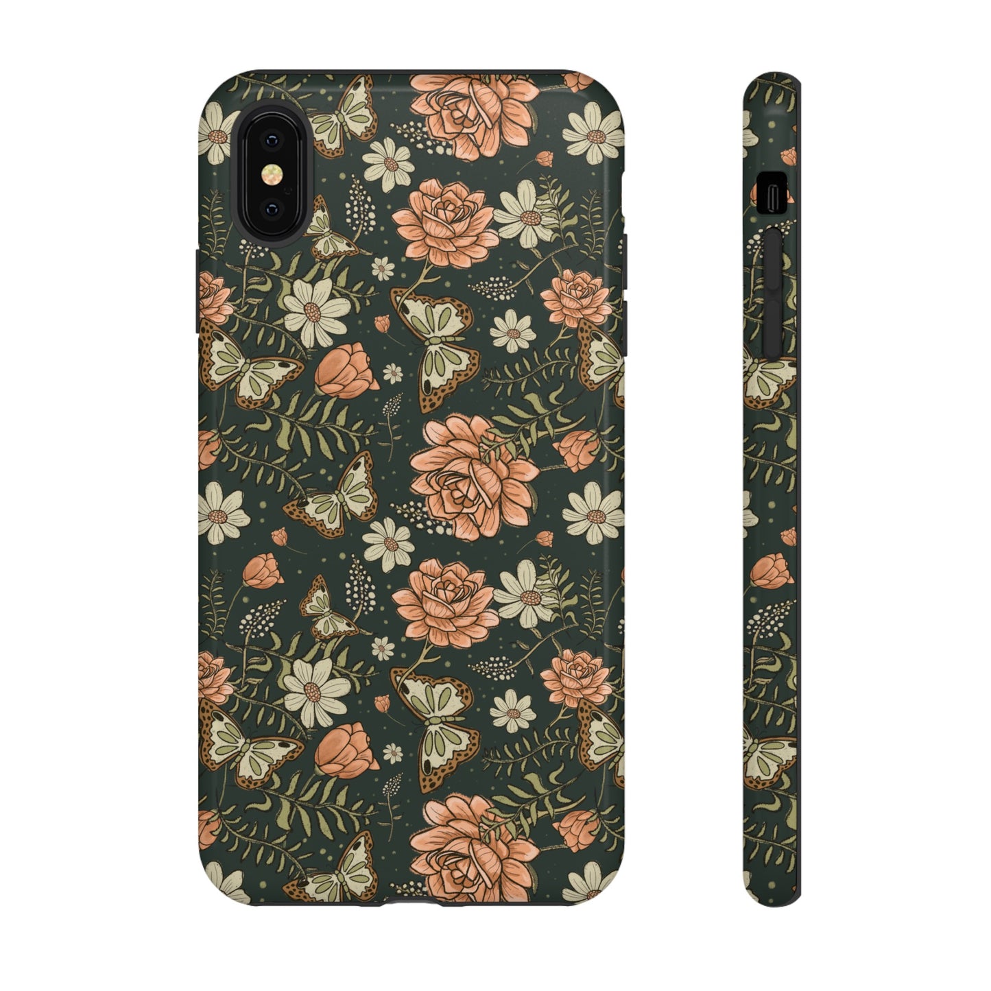 Vintage Rose hand drawn design for phone tough case