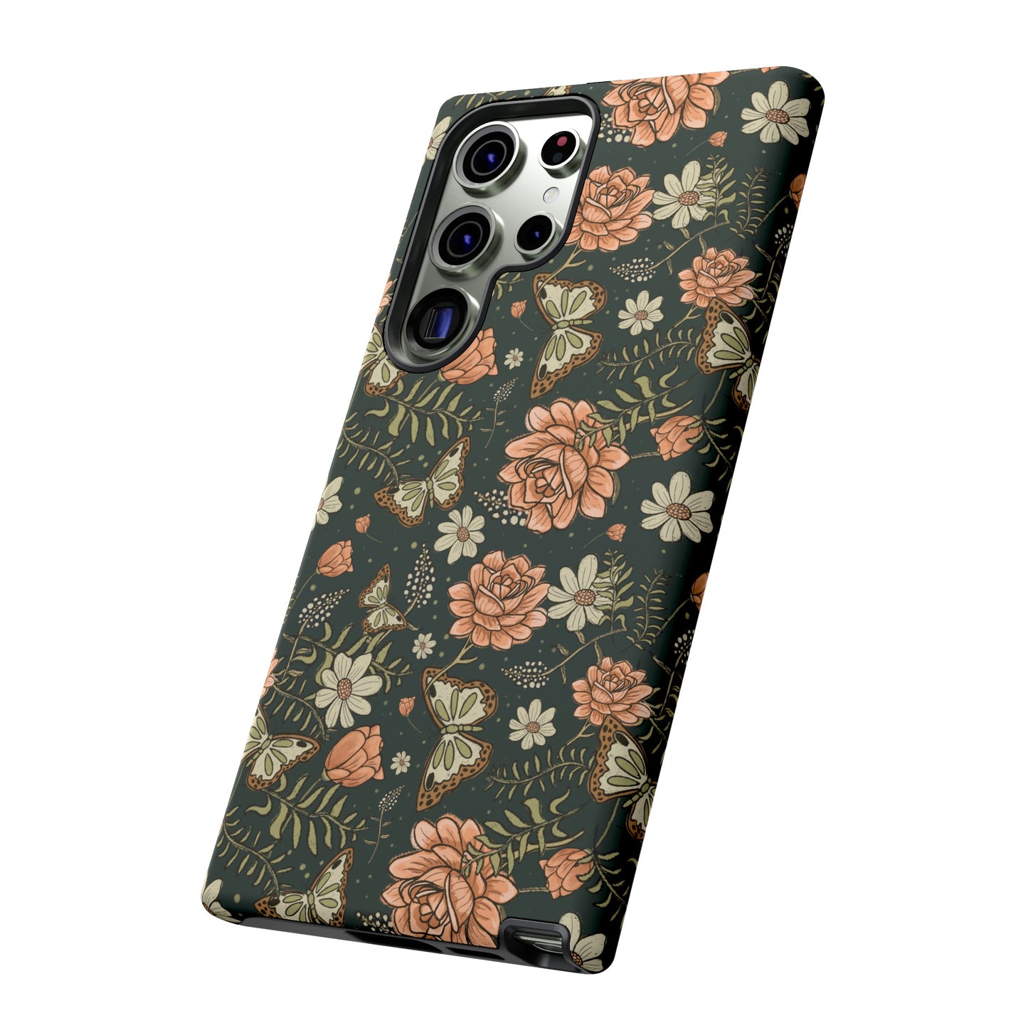 Vintage Rose hand drawn design for phone tough case