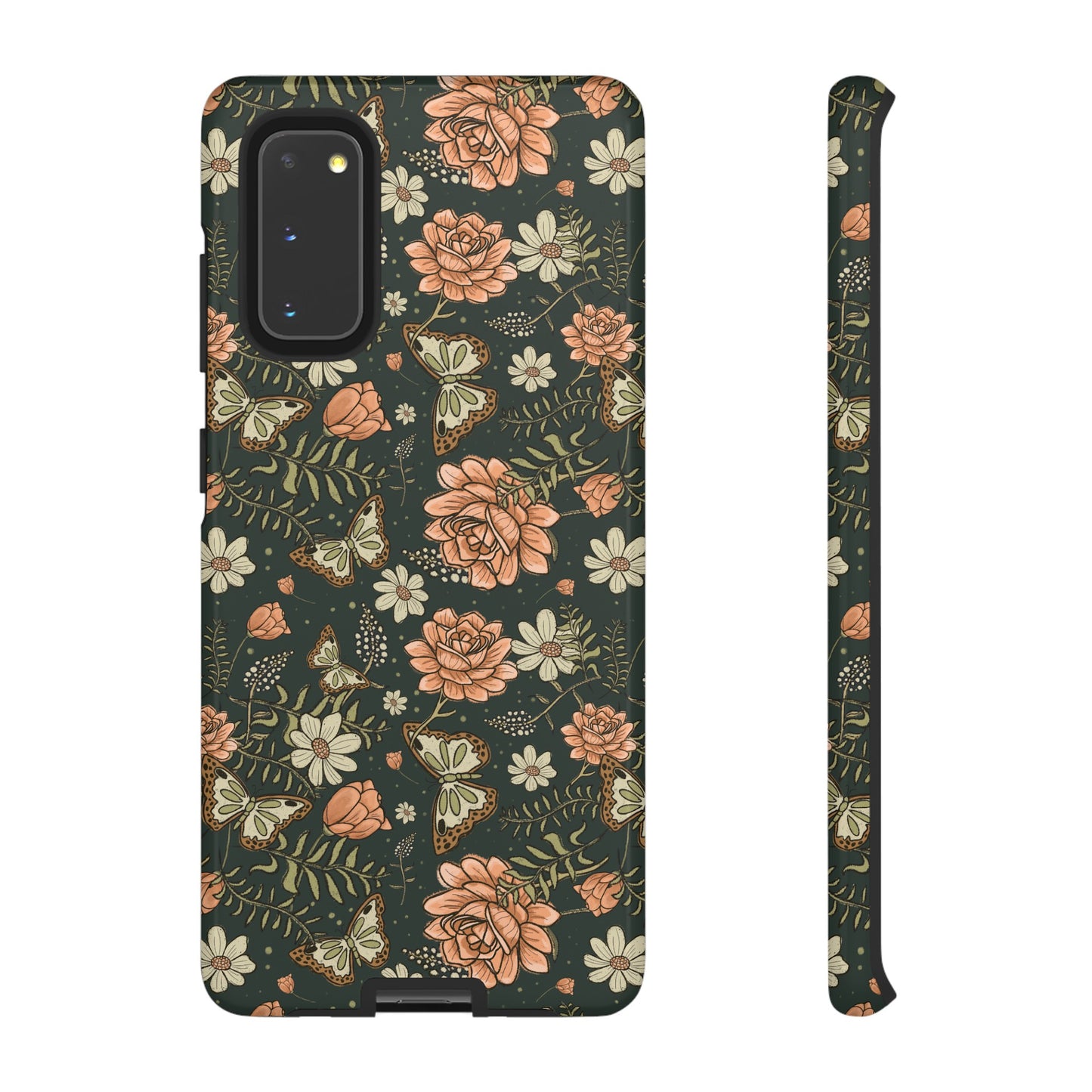 Vintage Rose hand drawn design for phone tough case