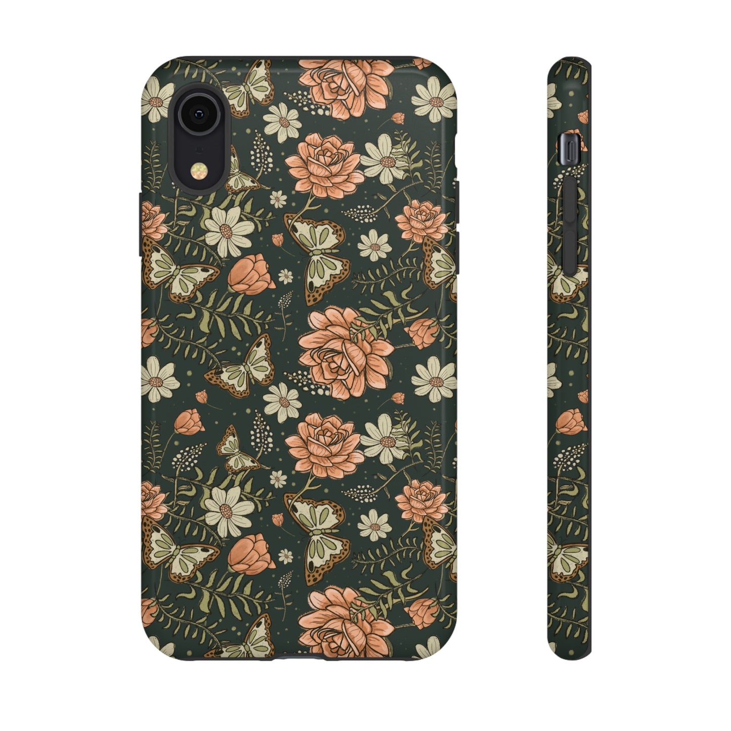 Vintage Rose hand drawn design for phone tough case