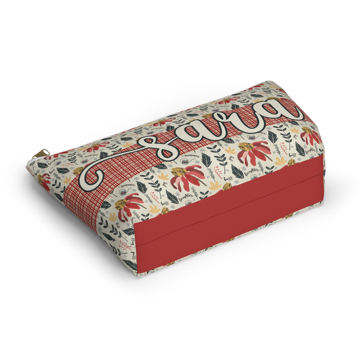 Personalised Handy Bag - Custom artwork Summer Daze Collection - Zip closure storage pouch