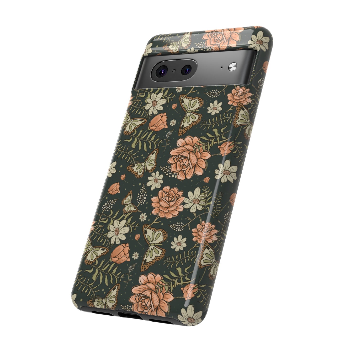 Vintage Rose hand drawn design for phone tough case