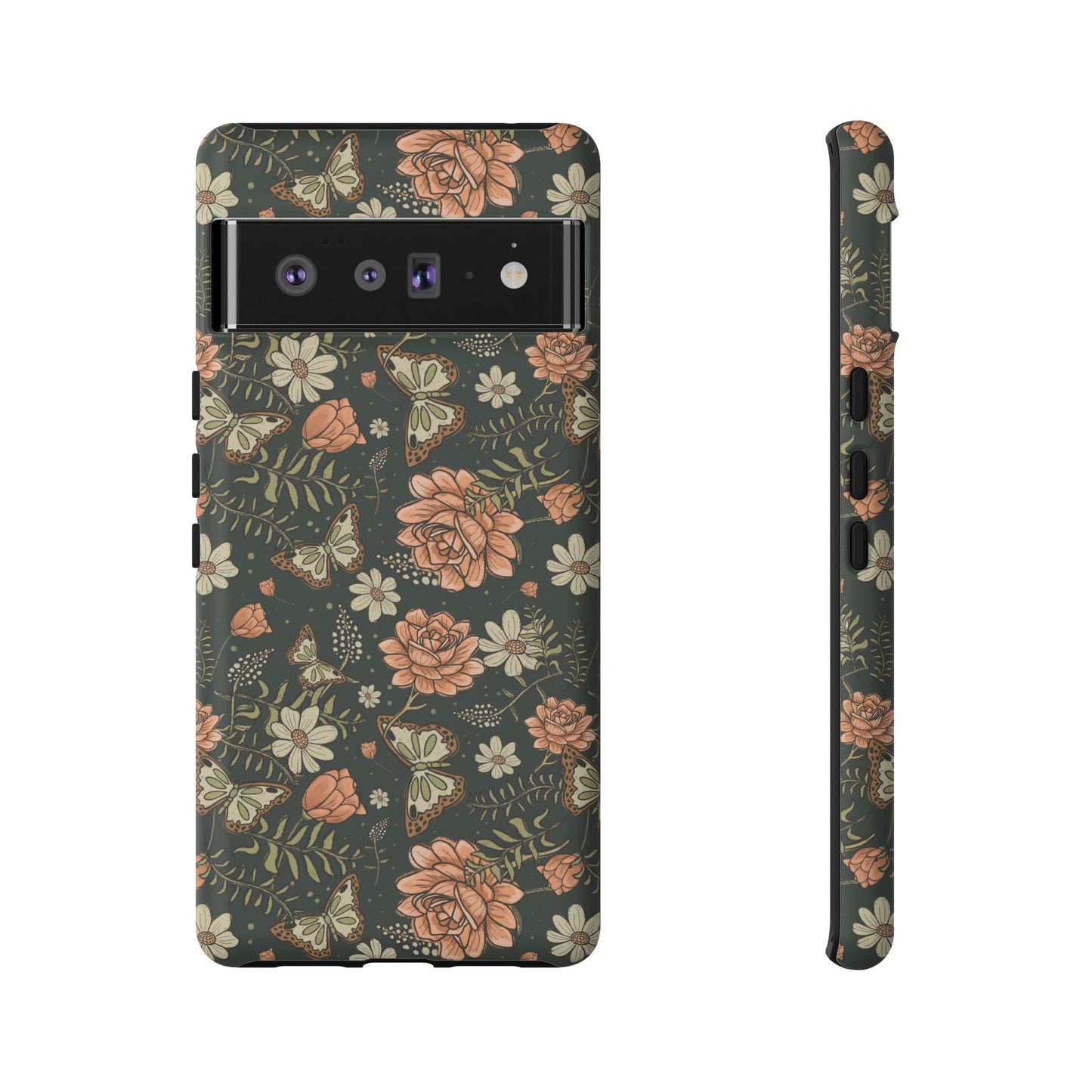 Vintage Rose hand drawn design for phone tough case