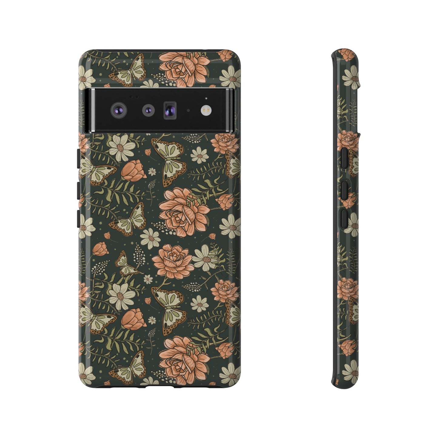 Vintage Rose hand drawn design for phone tough case