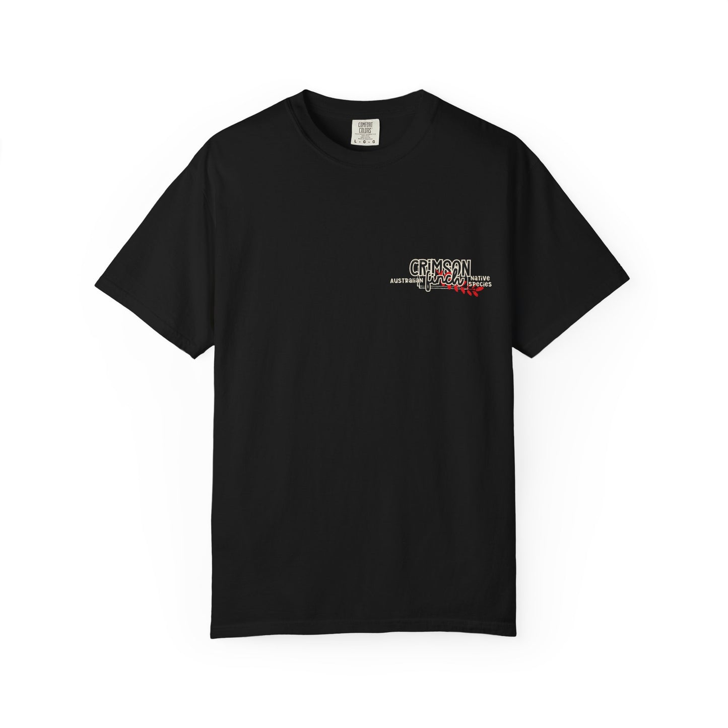 Crimson Finch graphic collage T Shirt - C1717 Comfort Colors