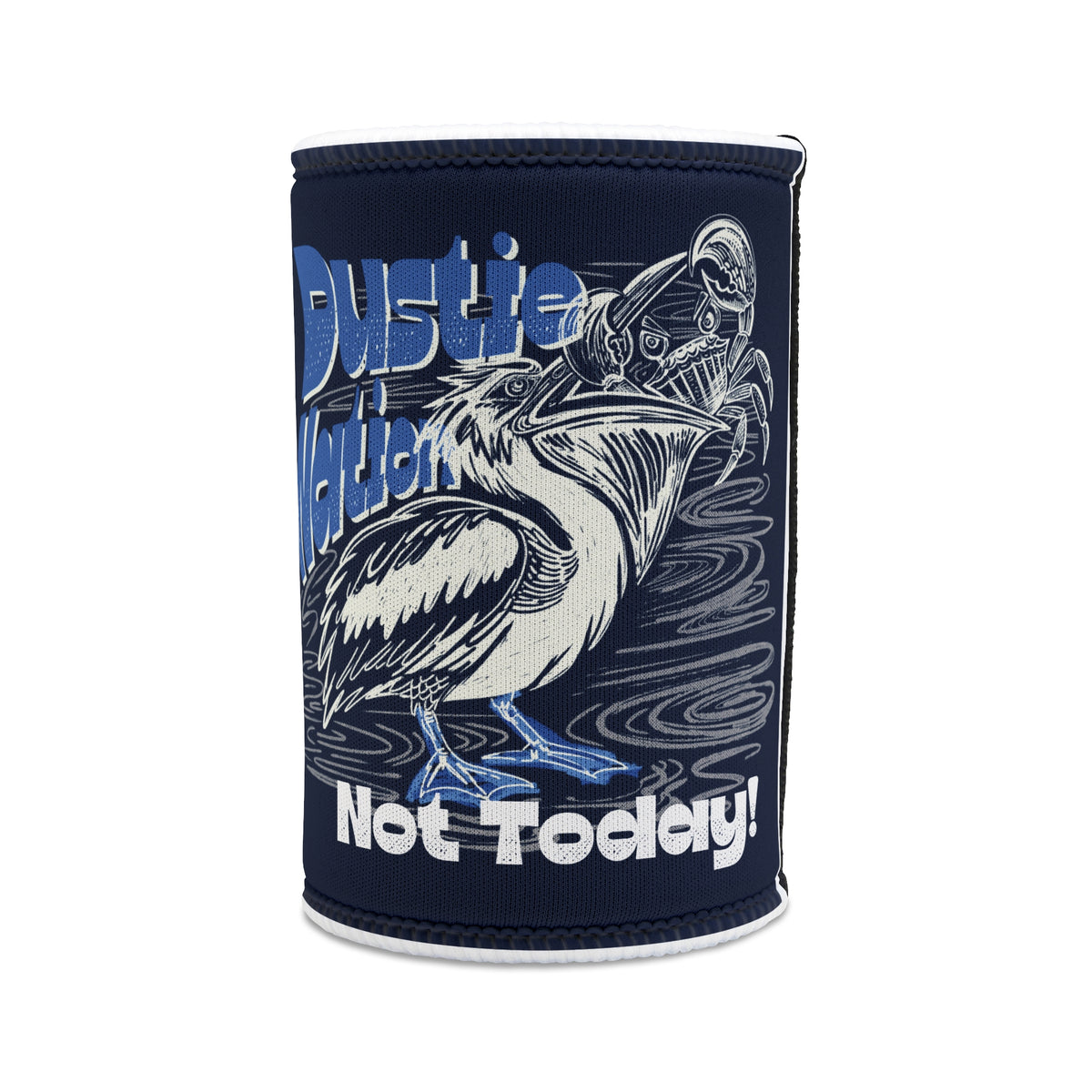 Dustie Nation Custom Artwork Stubbie Cooler - Navy Blue