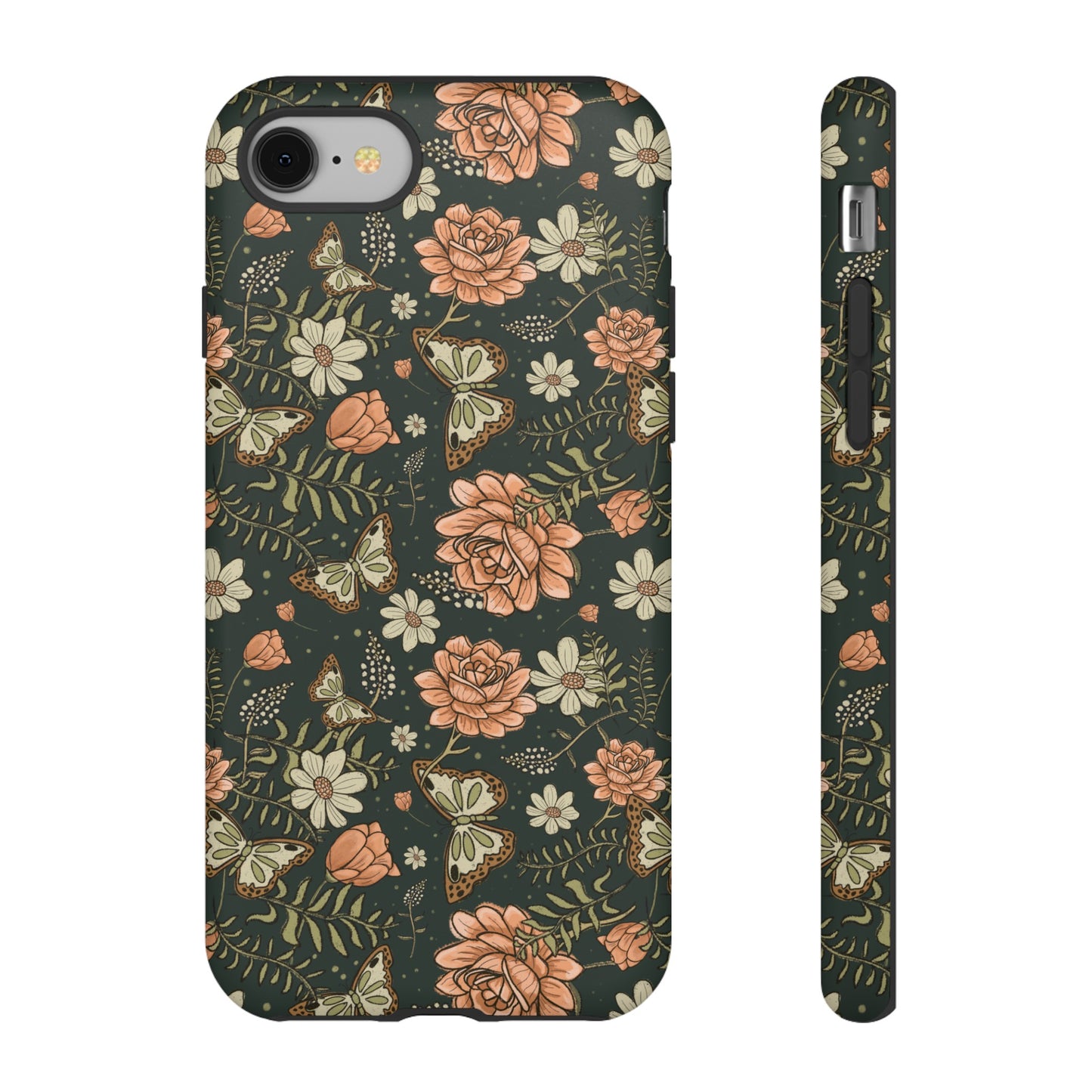 Vintage Rose hand drawn design for phone tough case