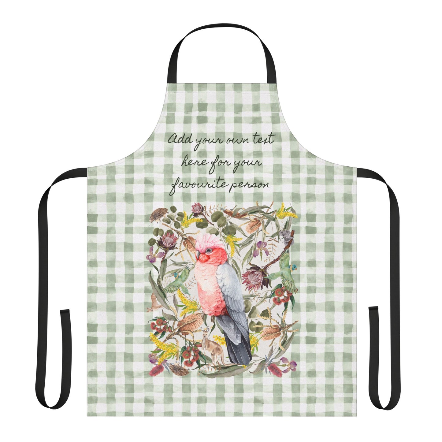 Pink Galah Apron Personalised Message Gift Idea