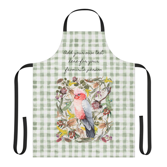 Pink Galah Apron Personalised Message Gift Idea