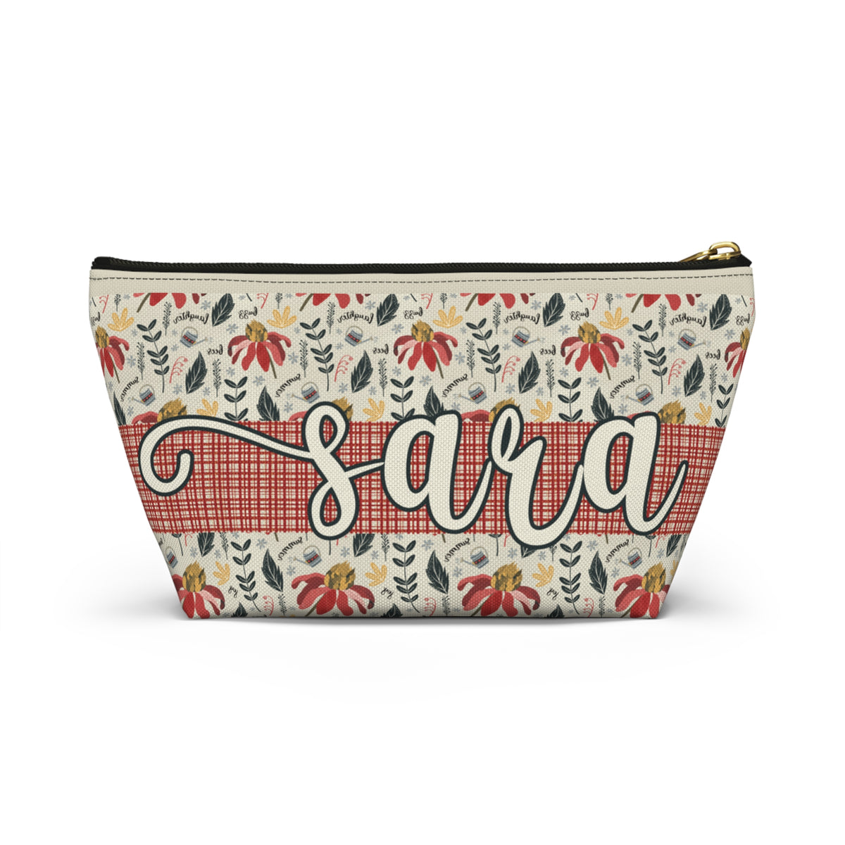 Personalised Handy Bag - Custom artwork Summer Daze Collection - Zip closure storage pouch