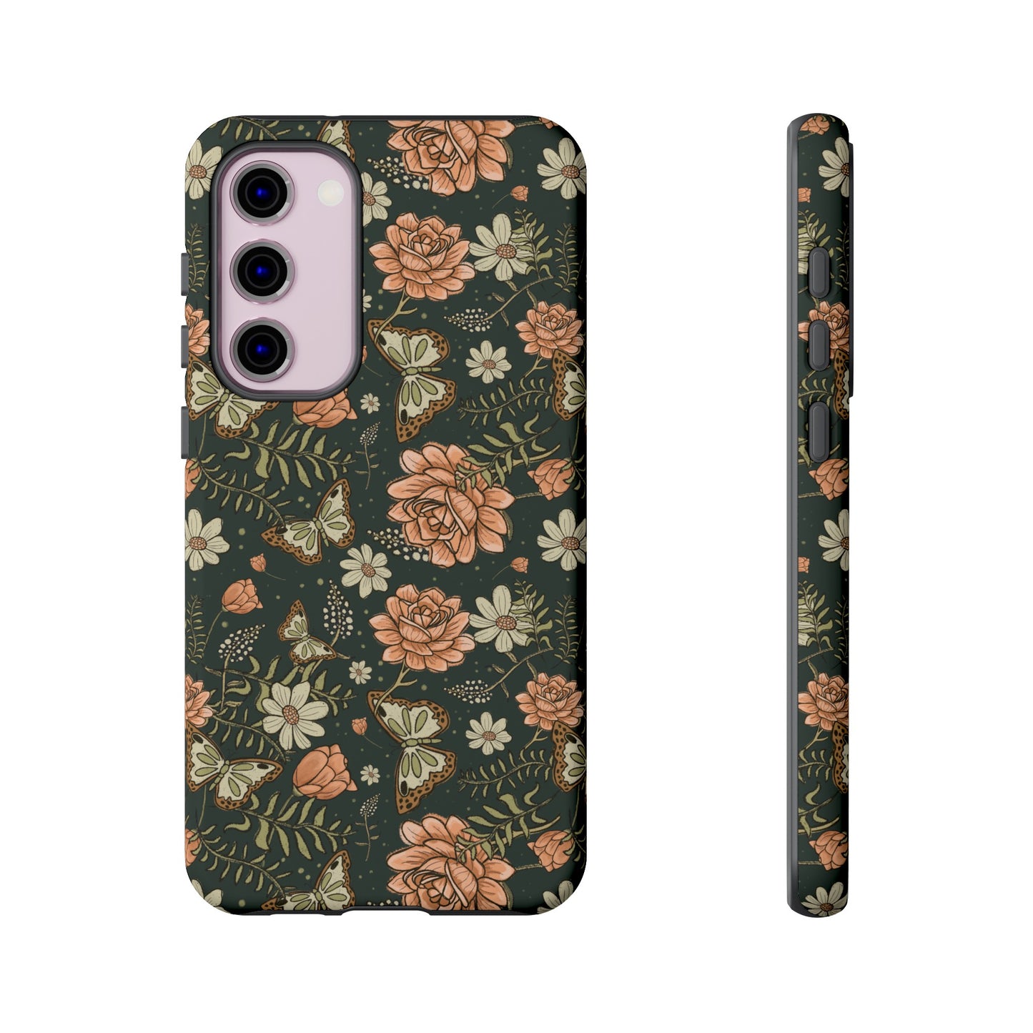Vintage Rose hand drawn design for phone tough case