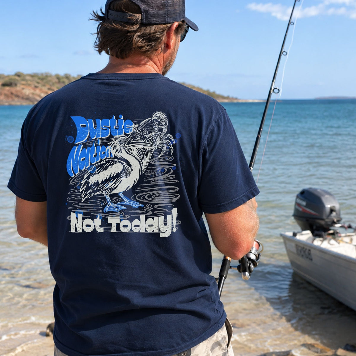 ‘Not Today’-  Pelican vs Crab custom artwork t shirt - C1717