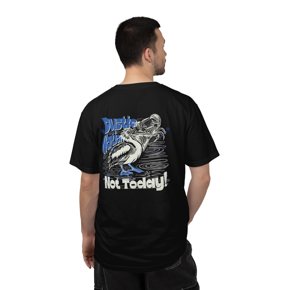 ‘Not Today’-  Pelican vs Crab custom artwork t shirt - C1717