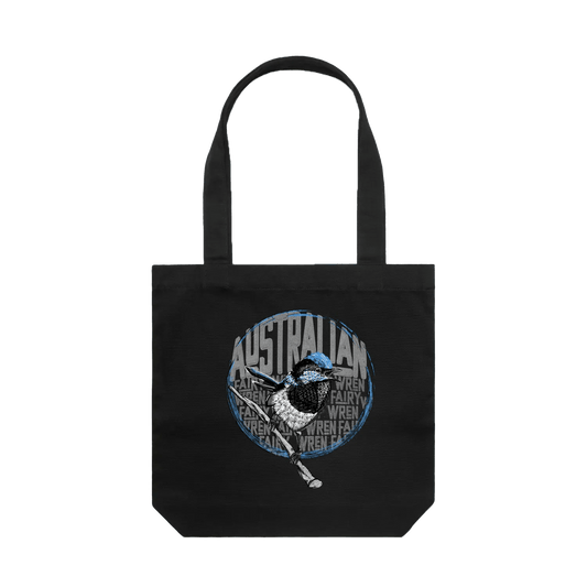 Australian Fair Wren Canvas Tote Bag - Dustie Nation