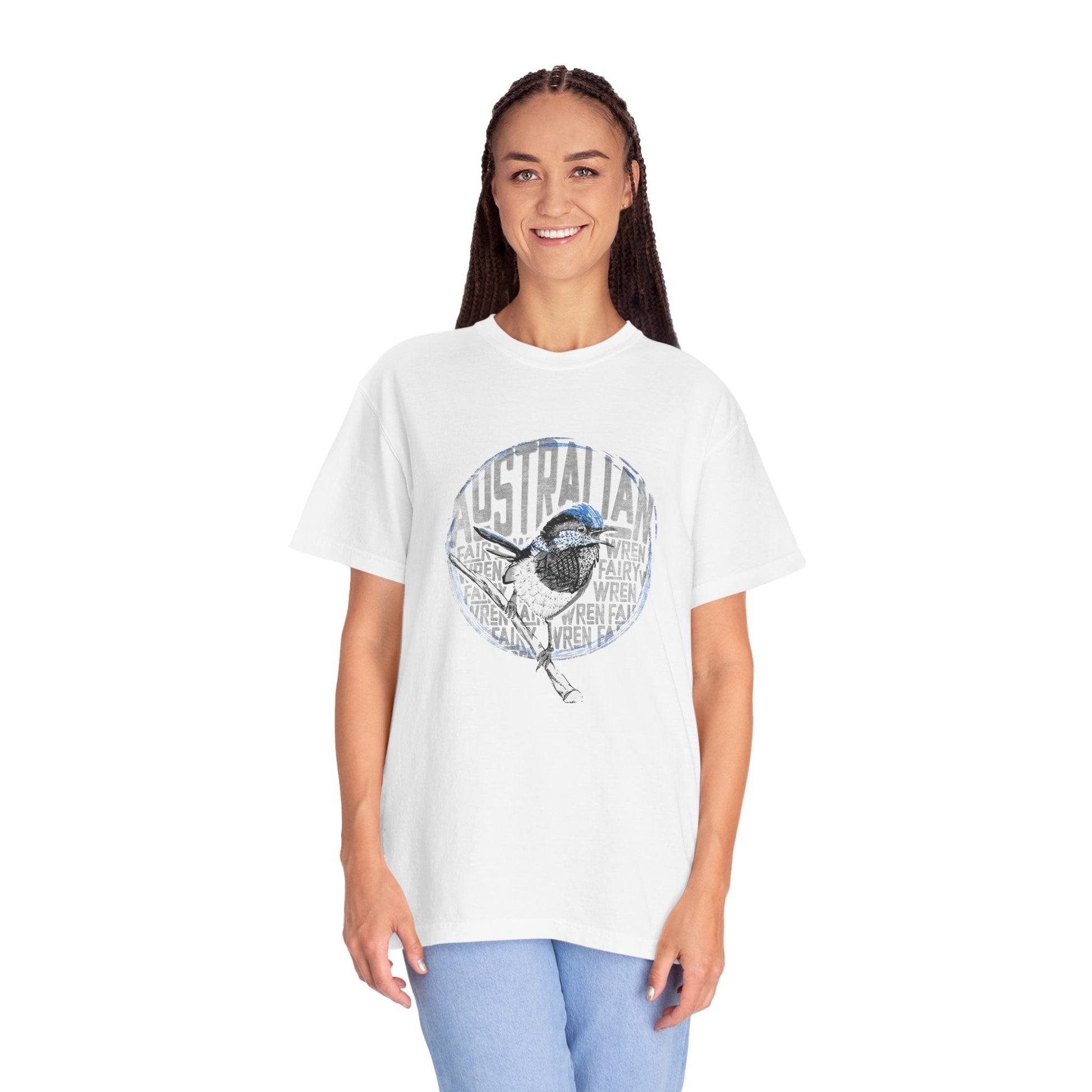 Australian Fairy Wren - C1717 Custom Graphic Soft style T Shirt - Dustie Nation