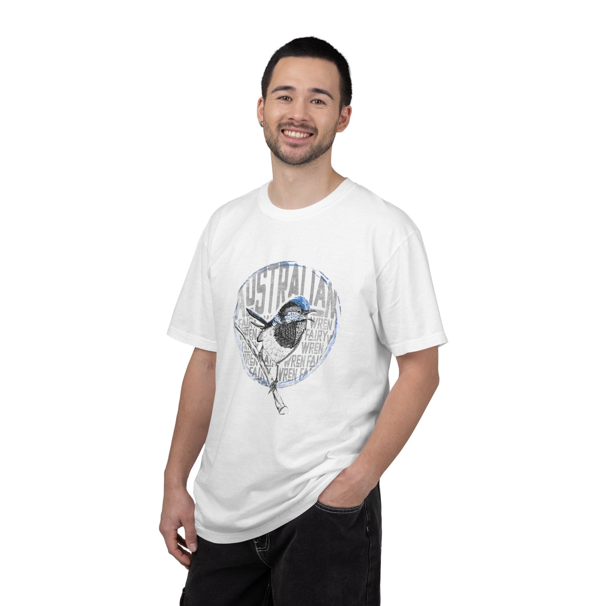 Australian Fairy Wren - C1717 Custom Graphic Soft style T Shirt - Dustie Nation