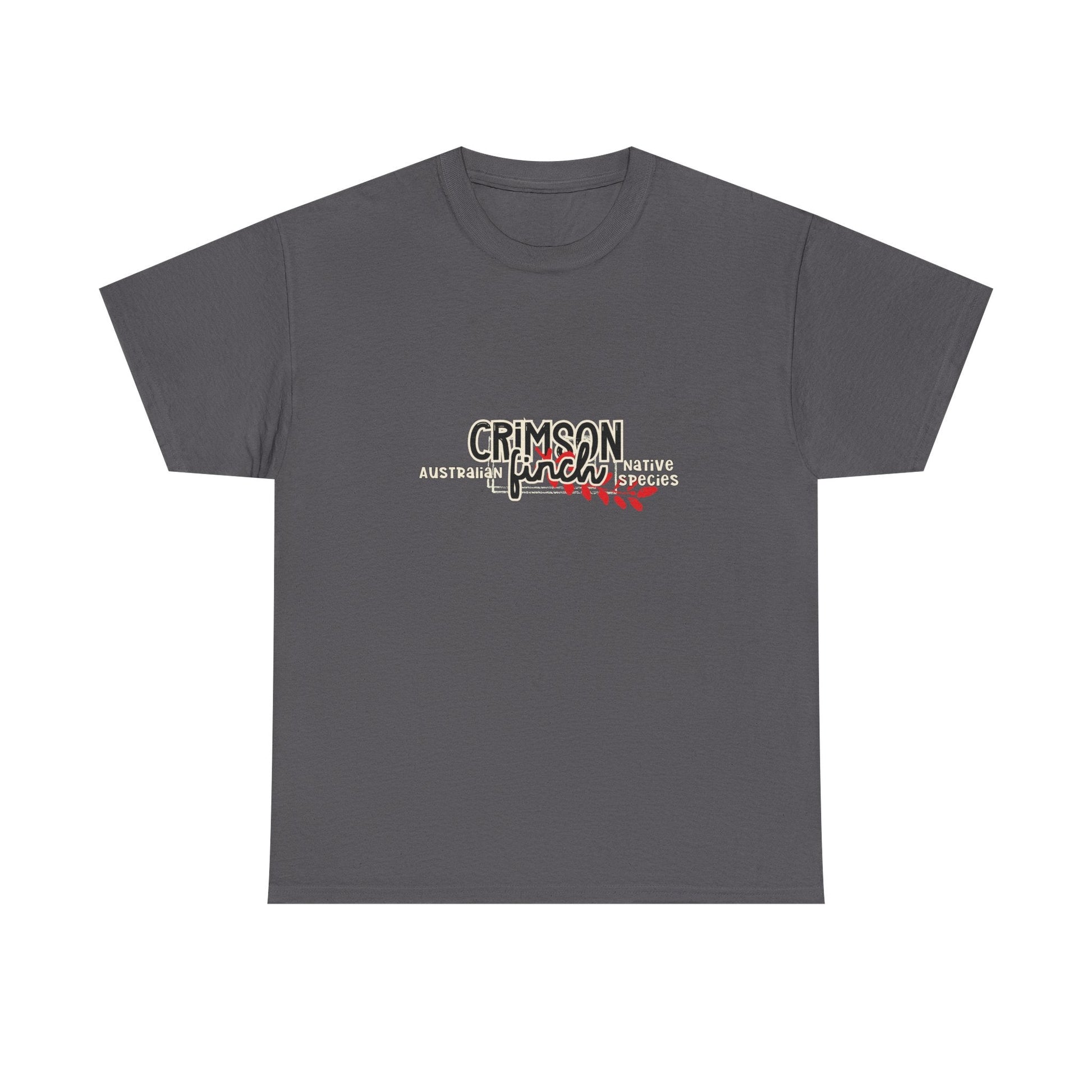 Crimson Finch Australian native species custom T Shirt - Solei Designs