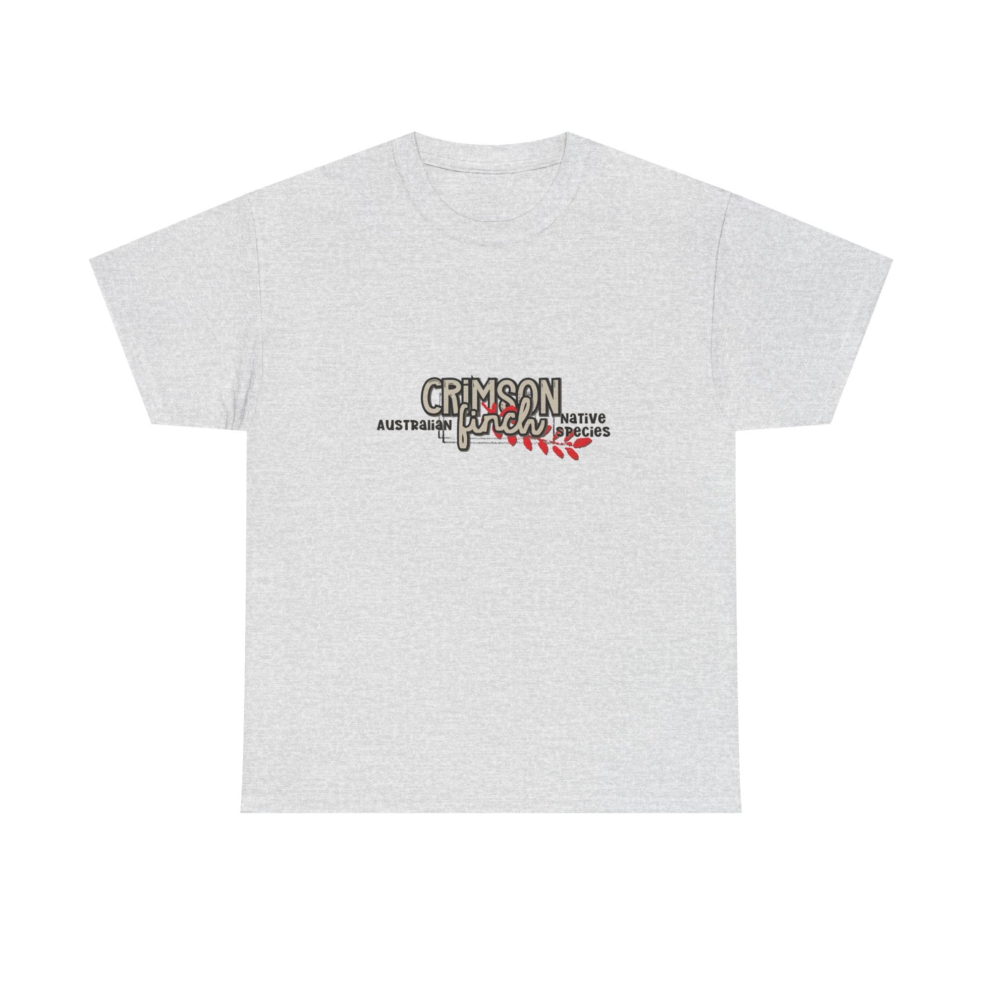 Crimson Finch Australian native species custom T Shirt - Solei Designs