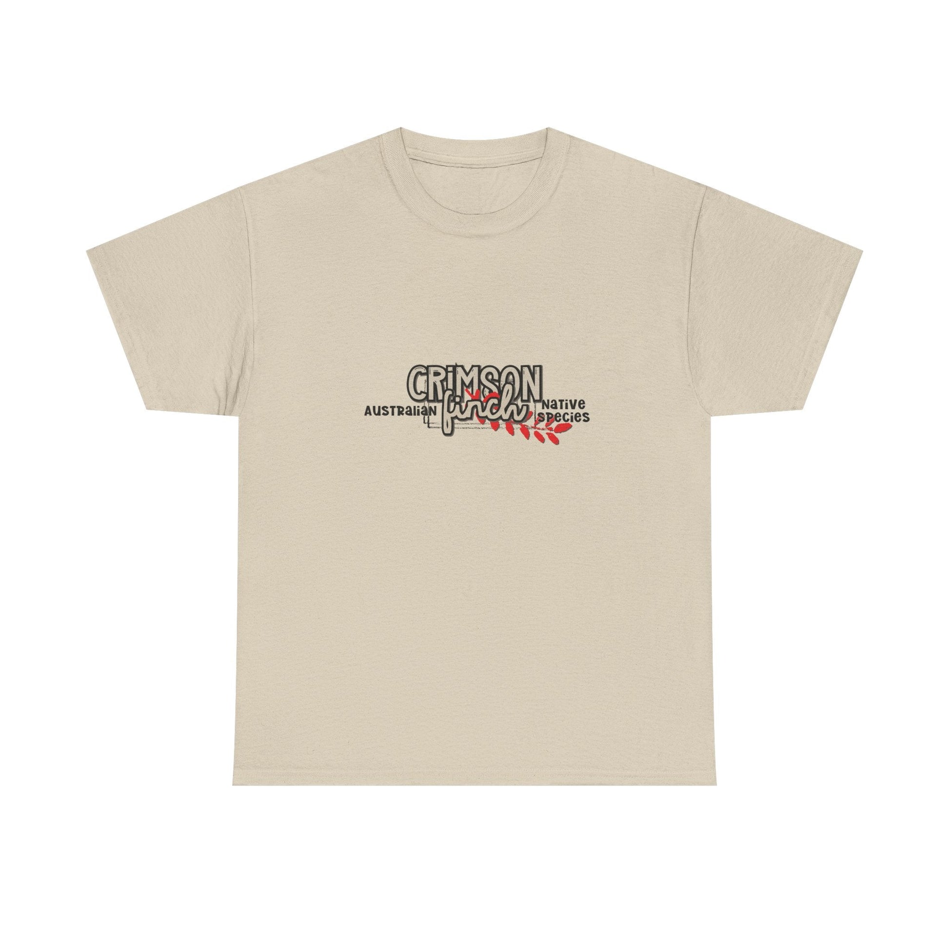 Crimson Finch Australian native species custom T Shirt - Solei Designs