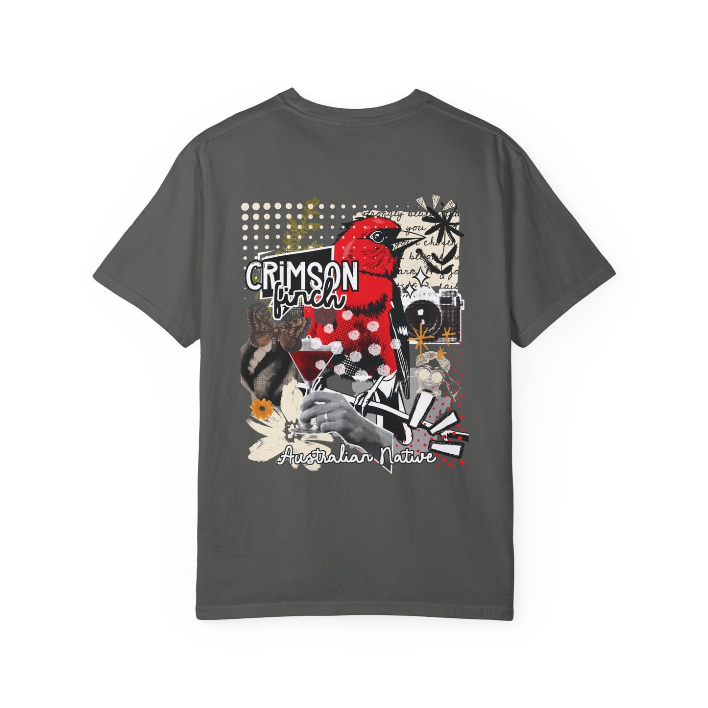 Crimson Finch Australian native species T Shirt - Solei Designs