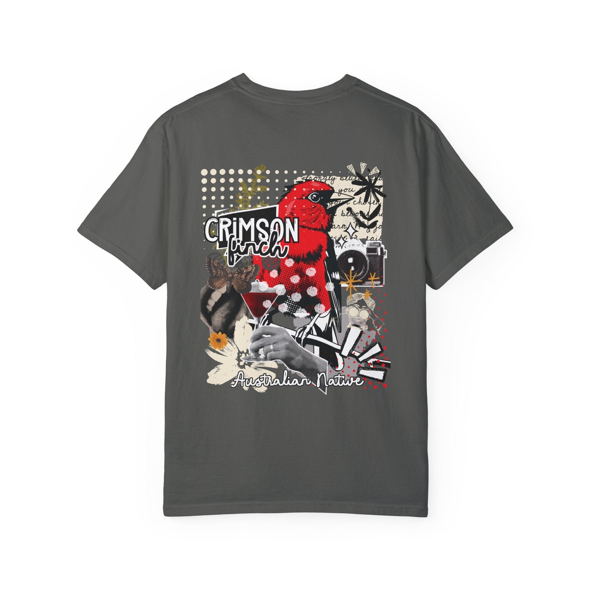 Crimson Finch Australian native species T Shirt - Solei Designs