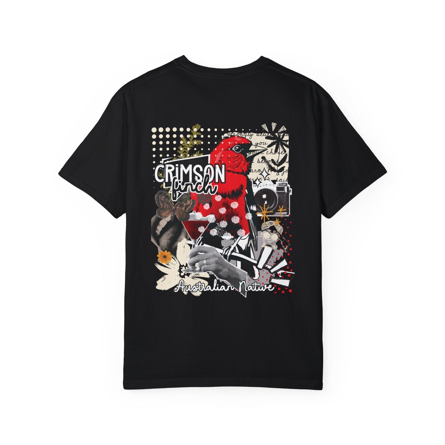 Crimson Finch Australian native species T Shirt - Solei Designs