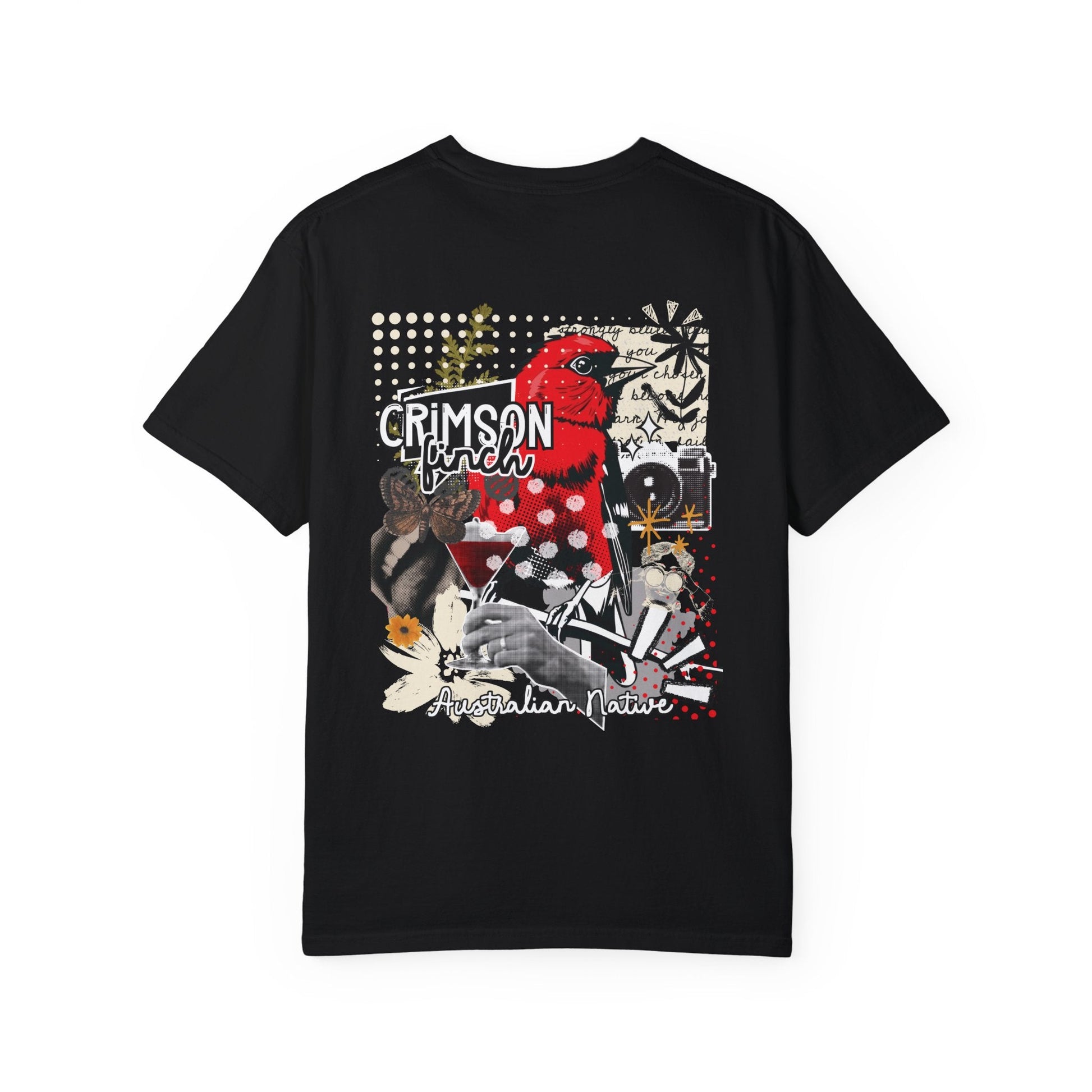 Crimson Finch Australian native species T Shirt - Solei Designs