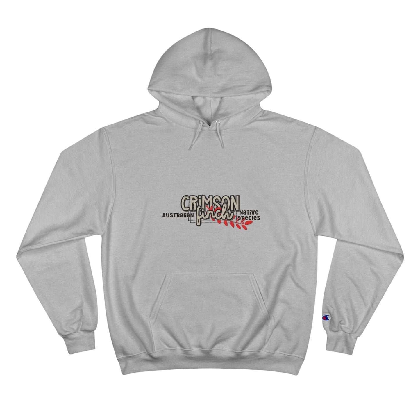 Crimson Finch Champion Hoodie - Australian Nature Inspired Design - Solei Designs