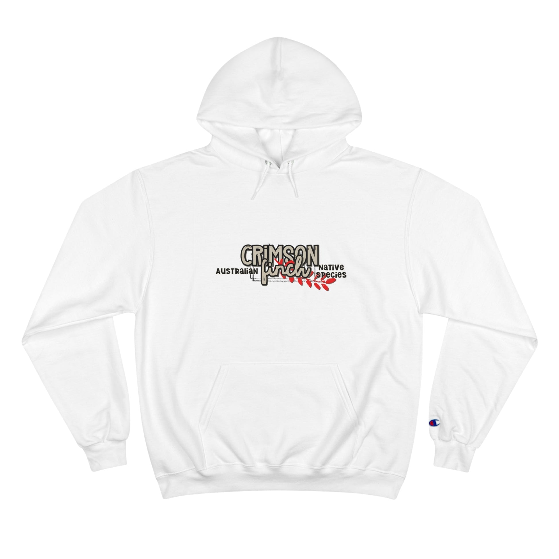 Crimson Finch Champion Hoodie - Australian Nature Inspired Design - Solei Designs